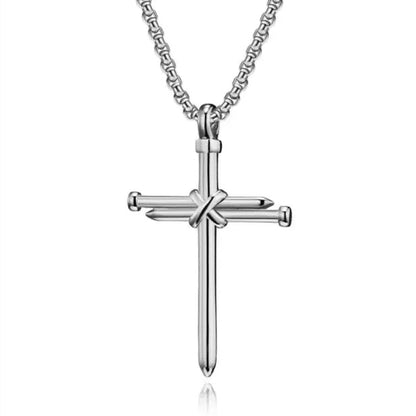 Son of David Three Nails Cross Pendant & Chain